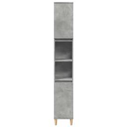 Berkfield Home 3 Piece Bathroom Furniture Set Concrete Grey Engineered Wood - thumbnail 5