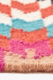 Homescapes Manila Handwoven Diamond Patterned Kilim Wool Rug - Size: 160 cm x 230 cm - thumbnail 4