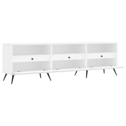 Berkfield Home TV Cabinet White 150x30x44.5 cm Engineered Wood - thumbnail 6