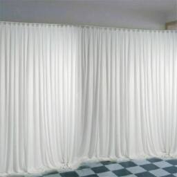 SPETLEK 10ft x 10ft Large White Backdrop Curtains Silk - Size: 1 - thumbnail 1