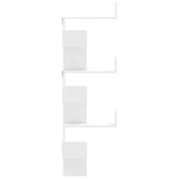 Berkfield Home Wall Corner Shelf White 45x45x147 cm Engineered Wood - Size: 45 x 45 x 147 cm - thumbnail 5