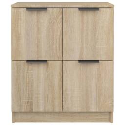 Berkfield Home Sideboard Sonoma Oak 60x30x70 cm Engineered Wood in Light Tan - Size: 60 x 30 x 70 cm - thumbnail 5