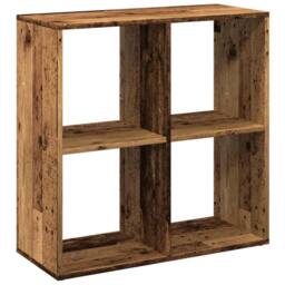 Berkfield Home Room Divider Bookcase Old Wood 69.5x29x69.5 cm Engineered Wood in Brown - thumbnail 7