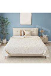 Living and Home Soft Warm Plush Fuzzy Throw Blanket in Beige - Size: Medium - thumbnail 4