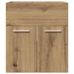 Berkfield Home Bathroom Sink Cabinet Artisan Oak 41x38.5x46 cm Engineered Wood in Brown - thumbnail 4