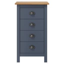 Berkfield Home Sideboard Hill Grey 46x35x80 cm Solid Pine Wood - Size: 46 x 35 x 80 cm - thumbnail 2