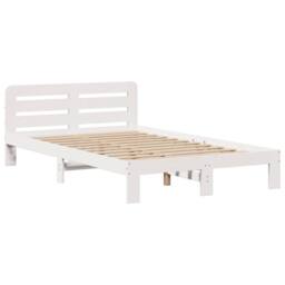 Berkfield Home Bookcase Bed without Mattress White 135x190 cm Double Solid Wood Pine - thumbnail 5