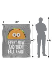 David Olenick Taco Eclipse of The Heart Silky Touch Super Soft Throw Blanket 152 X 127 cm in White - thumbnail 5