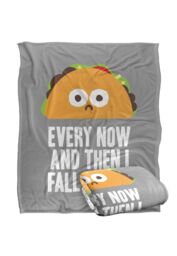 David Olenick Taco Eclipse of The Heart Silky Touch Super Soft Throw Blanket 152 X 127 cm in White - thumbnail 2
