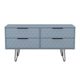 Ready Assembled 2 U Islay 4 Drawer Bed Box (Ready Assembled) in Light Blue - thumbnail 2