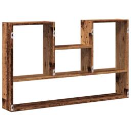 Berkfield Home Wall Shelf Old Wood 99x15x60 cm Engineered Wood in Brown - Size: 99 x 15 x 60 cm - thumbnail 6