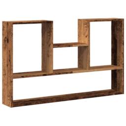 Berkfield Home Wall Shelf Old Wood 99x15x60 cm Engineered Wood in Brown - Size: 99 x 15 x 60 cm - thumbnail 2
