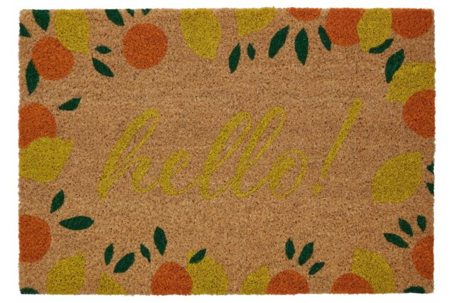 Orsina La Dolce Frutta Doormat in Brown - Size: 100 cm diameter - image 1