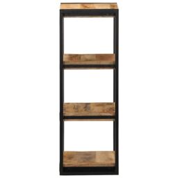 Berkfield Home Wall Shelf 35x35x100 cm Solid Rough Wood Mango in Brown - Size: 35 x 35 x 100 cm - thumbnail 3