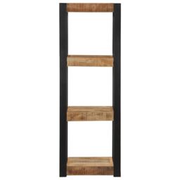 Berkfield Home Wall Shelf 35x35x100 cm Solid Rough Wood Mango in Brown - Size: 35 x 35 x 100 cm - thumbnail 2