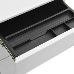 Berkfield Home Mobile File Cabinet Light Grey 39x45x60 cm Steel - Size: 39 x 45 x 60 cm - thumbnail 8