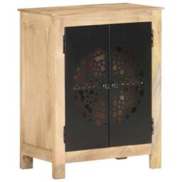 Berkfield Home Sideboard 60x35x75 cm Solid Mango Wood in Brown - Size: 60 x 35 x 75 cm - thumbnail 2