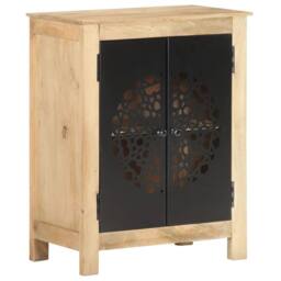 Berkfield Home Sideboard 60x35x75 cm Solid Mango Wood in Brown - Size: 60 x 35 x 75 cm - thumbnail 9