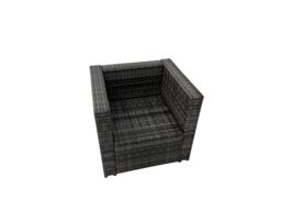 Fimous 8 Seater Patio Dining Corner Sofa Sets with 2 Chairs Dark Grey Mixed - thumbnail 5