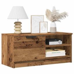 Berkfield Home TV Cabinets 2 pcs Old Wood 80x35x36.5 cm Engineered Wood in Brown - thumbnail 2