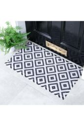 Artsy Mats Diamond Black Doormat - Size: 40 cm x 70 cm - thumbnail 1
