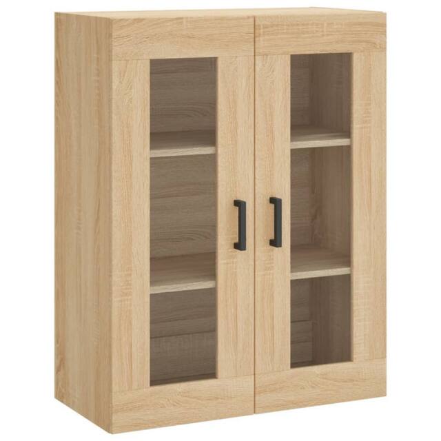 Berkfield Home Wall Mounted Cabinet Sonoma Oak 69.5x34x90 cm in Light Oak - image 1