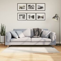 Berkfield Home Rug IZA Short Pile Scandinavian Look Cream 80x150 cm - Size: Medium - thumbnail 1