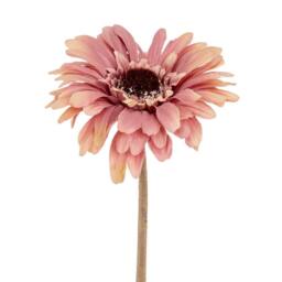 Lemon Pavilion Furniture and Decor Pink Gerbera Stem Artificial Flower - Plastic - L11xW11xH53 cm - Pink in Light Pink - thumbnail 3