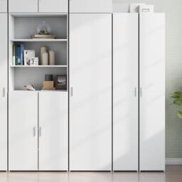 Berkfield Home Highboard White 50x42.5x185 cm Engineered Wood - thumbnail 2