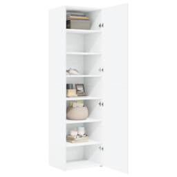 Berkfield Home Highboard White 50x42.5x185 cm Engineered Wood - thumbnail 1