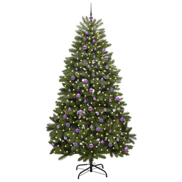 Berkfield Home Elegant Artificial Christmas Tree with Stand Green 240 cm PVC and - image 1