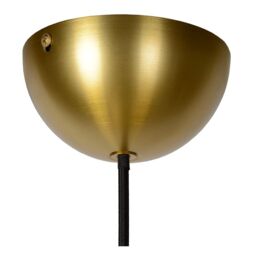Netlighting Lucide AKRON Pendant light 50 cm 1xE27 Black in Yellow - thumbnail 4