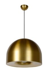 Netlighting Lucide AKRON Pendant light 50 cm 1xE27 Black in Yellow - thumbnail 2