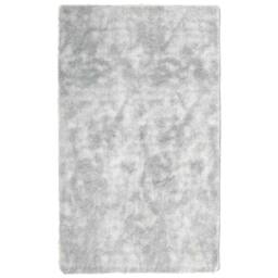 Berkfield Home Shaggy Rug High Pile NAVARRA Silver Grey 60x100 cm Polyester - Size: Medium - thumbnail 1