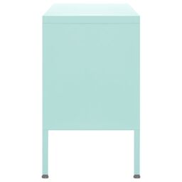 Berkfield Home TV Cabinet Mint 105x35x50 cm Steel in Green - Size: 105 x 35 x 50 cm - thumbnail 4