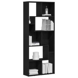 Berkfield Home Classic Bookcase Black Oak 67x24x161 cm Engineered Wood - Size: 67 x 24 x 161 cm - thumbnail 4