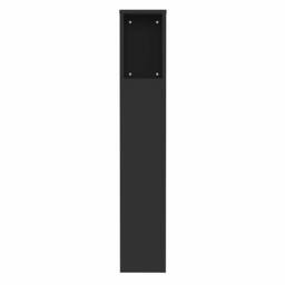Berkfield Home Headboard Cabinet Black 100x18.5x104.5 cm - thumbnail 5