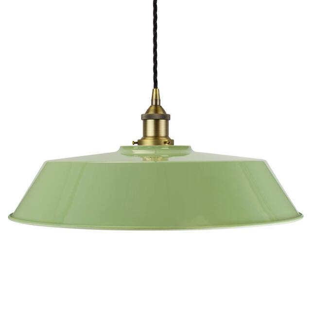 SE Home Mint Green Large Chancery Pendant Light - Matt Antique Brass - image 1