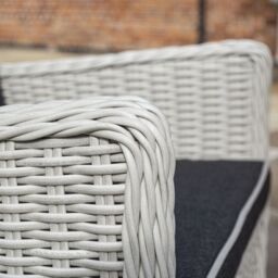 Rowlinsons Prestbury Bistro Set - Aluminium - L64 x W68 x H95 cm - Grey - thumbnail 2