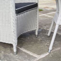 Rowlinsons Prestbury Bistro Set - Aluminium - L64 x W68 x H95 cm - Grey - thumbnail 4