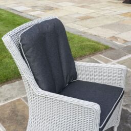 Rowlinsons Prestbury Bistro Set - Aluminium - L64 x W68 x H95 cm - Grey - thumbnail 3
