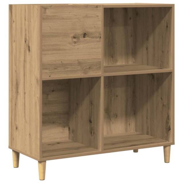 Berkfield Home Record Cabinet Artisan Oak 84.5x38x89 cm Engineered Wood in Brown - image 1