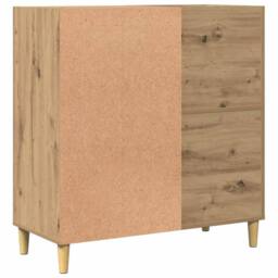 Berkfield Home Record Cabinet Artisan Oak 84.5x38x89 cm Engineered Wood in Brown - thumbnail 6