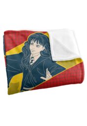 Warner Brothers Harry Potter Gryffindor Stripes Blanket 152 x 127 cm in White - thumbnail 3