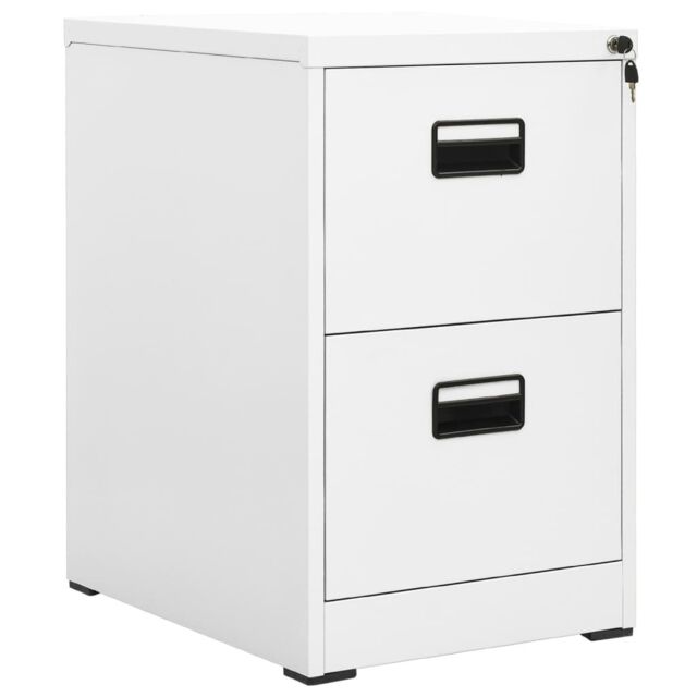 Berkfield Home Filing Cabinet White 46x62x72.5 cm Steel - image 1