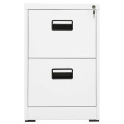 Berkfield Home Filing Cabinet White 46x62x72.5 cm Steel - thumbnail 2