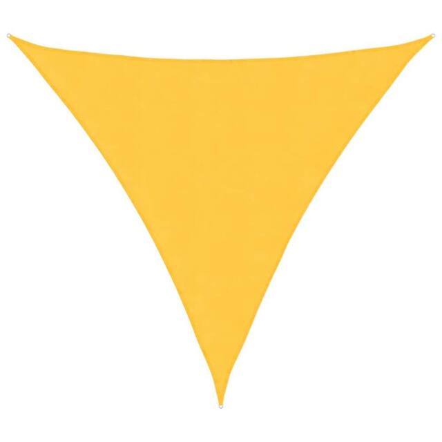 Berkfield Home Sunshade Sail Oxford Fabric Triangular 4.5x4.5x4.5 m Yellow - image 1