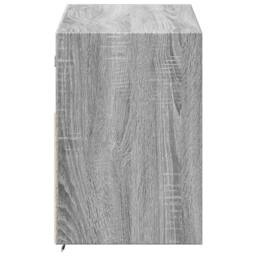 Berkfield Home TV Wall Cabinet with LED Lights Grey Sonoma 100x31x45 cm - Size: 100 x 31 x 45 cm - thumbnail 7