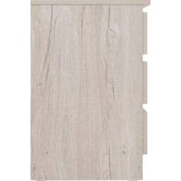 FORGEVIO Urban Snow Beige 3 Drawer Bedside Storage - thumbnail 5