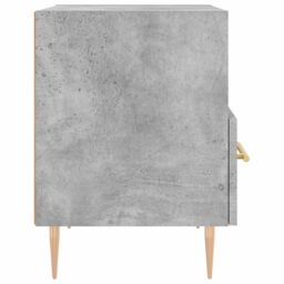 Berkfield Home Bedside Cabinet Concrete Grey 40x35x47.5 cm Engineered Wood - thumbnail 5
